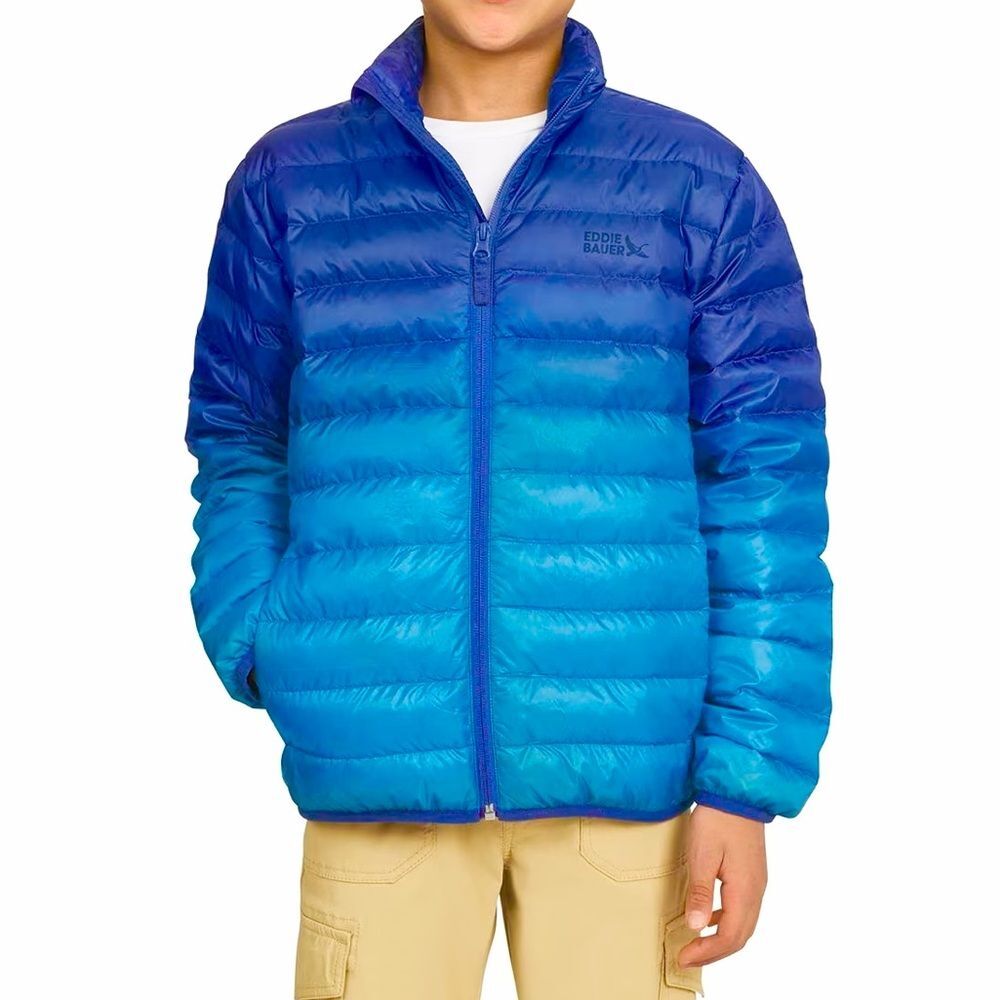 NWT Eddie Bauer Kids Packable Down Jacket | Boys Size L (10/12)